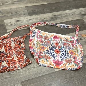 Free People Boho Floral Print Women's Cloth Bag